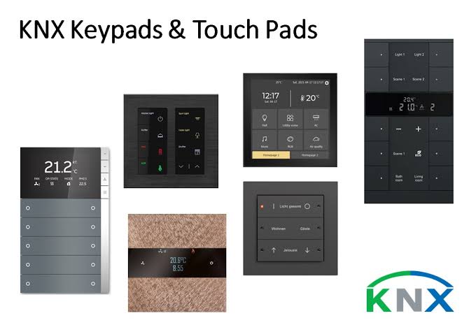 KNX keypad and touch pad visual