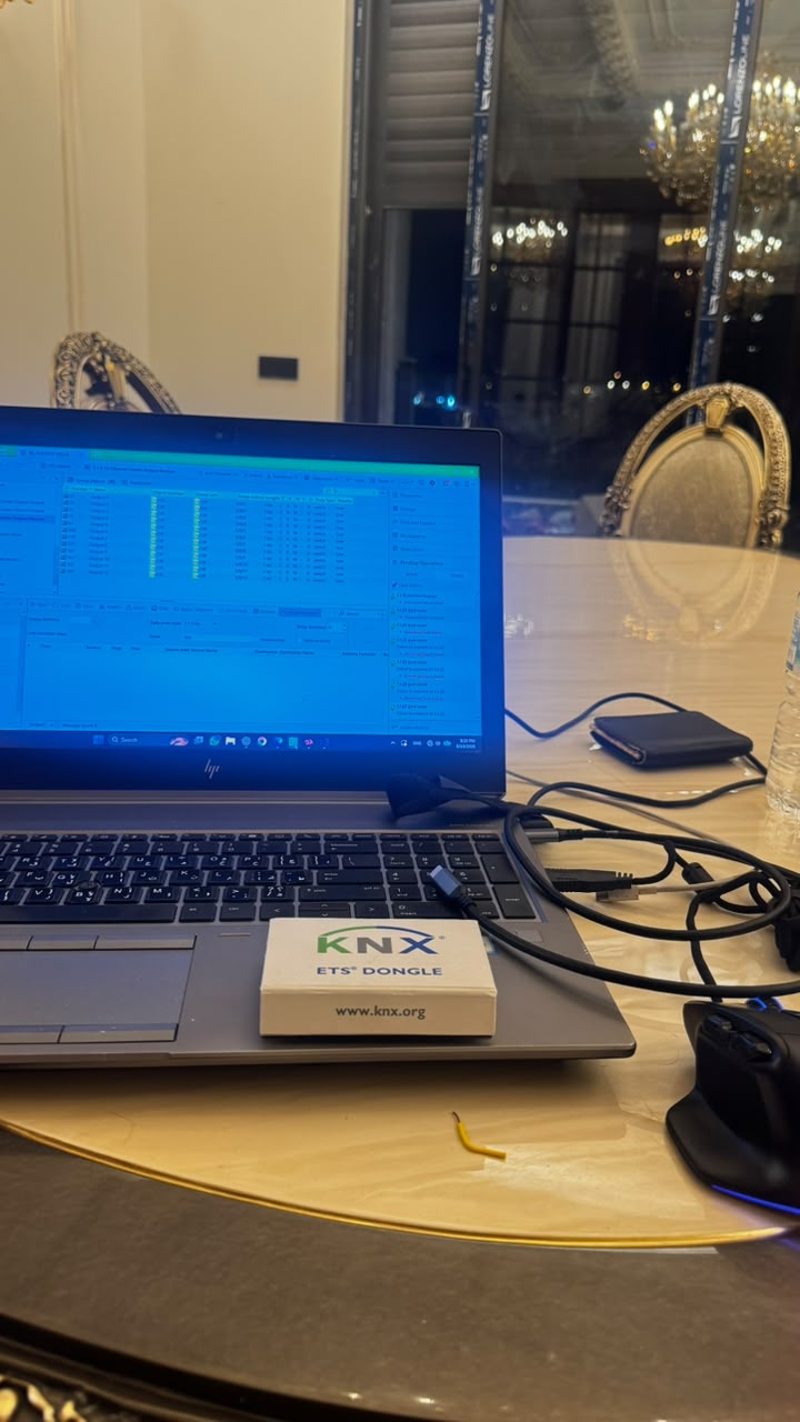 KNX commissioning and control panel documentation
